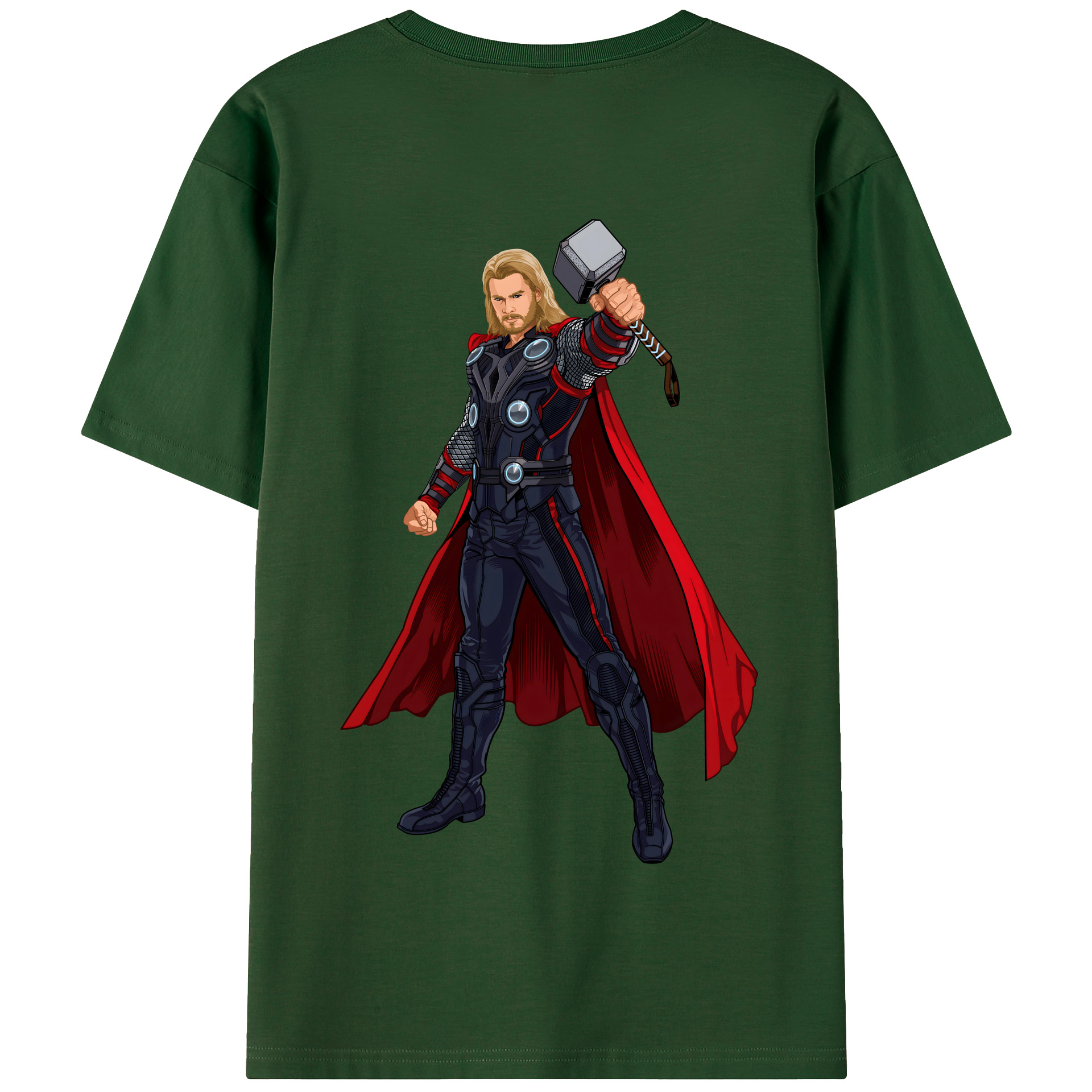 （画像用） アベンジャーズ The Avengers 綿100％半袖Tシャツ（背面プリント）